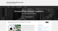 Desktop Screenshot of himalayanraptorrescue.org